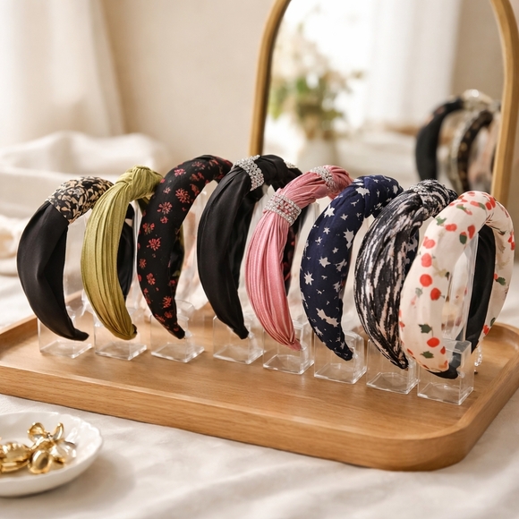 Accessories - Stylish Women's Headbands- Black, Pink, Green, Blue, Or Cream. Buyers Choice